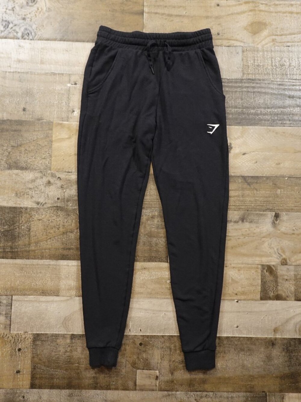 Gymshark Essential Joggers Women’s XS Black 27" Tapered Athletic Sweatpants